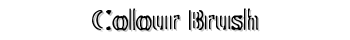 Colour Brush font